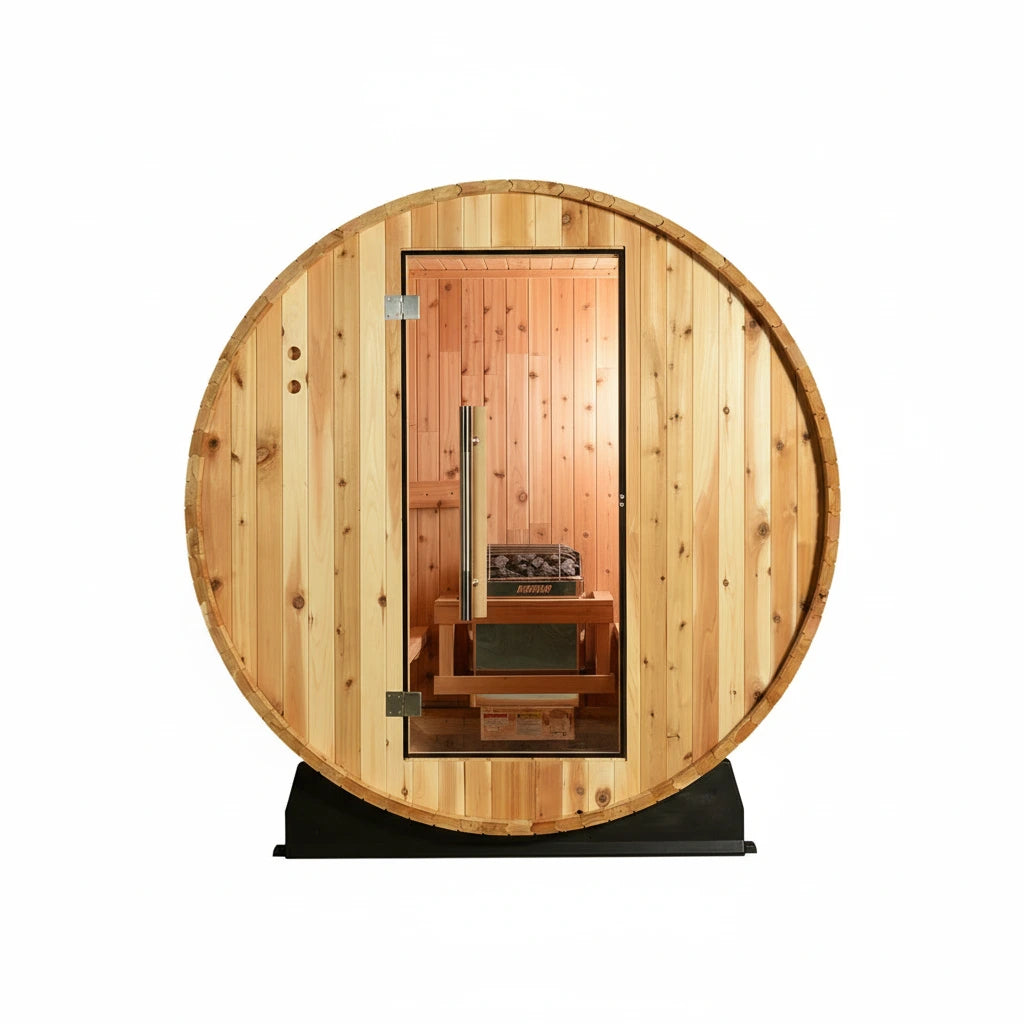 Duet 2-Person Outdoor Barrel Sauna