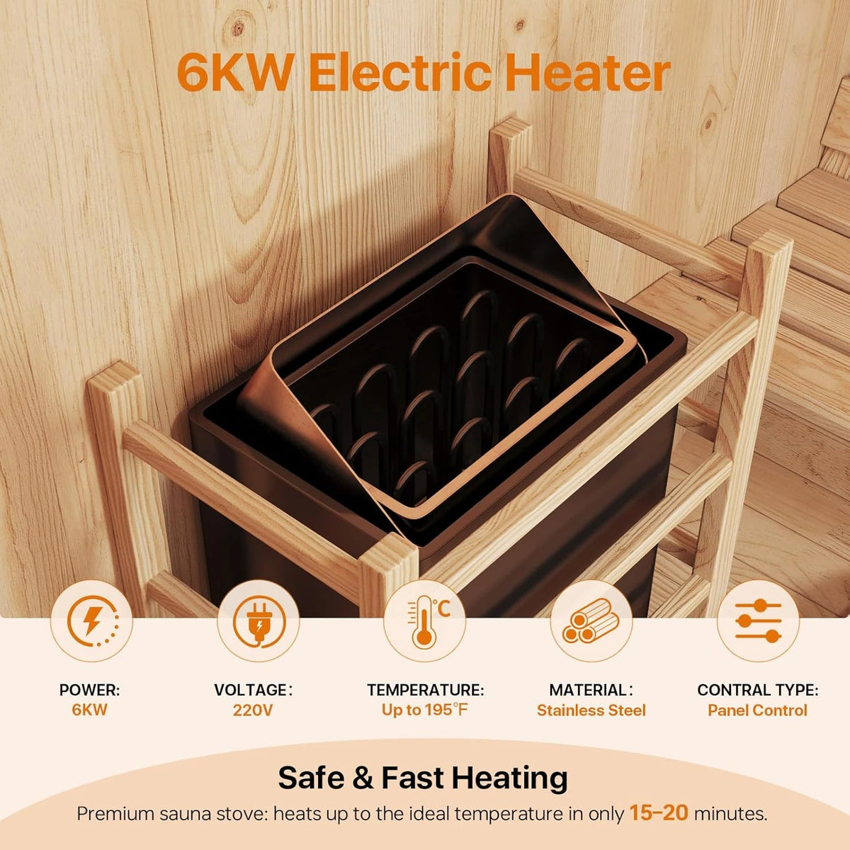 Outdoor Traditional Barrel Sauna — product view 5