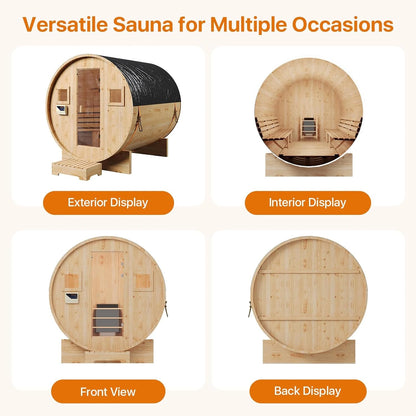 Outdoor Traditional Barrel Sauna — product view 7